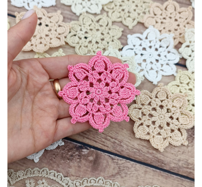 Crochet Flower Motif Pattern PDF