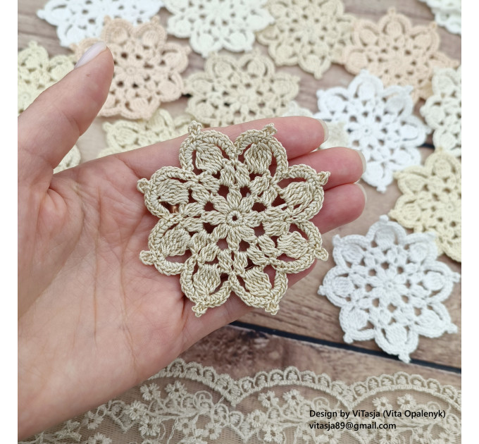 Crochet Flower Motif Pattern PDF