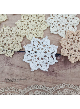 Crochet Flower Motif Pattern PDF Crochet Flower Motif Pattern PDF