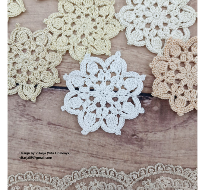 Crochet Flower Motif Pattern PDF