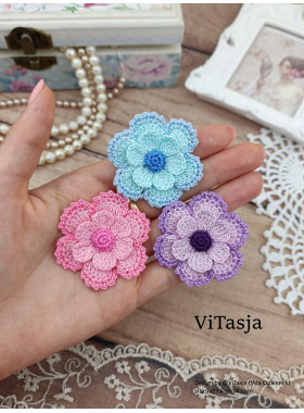 Layered Crochet Flower Pattern PDF Layered Crochet Flower Pattern PDF