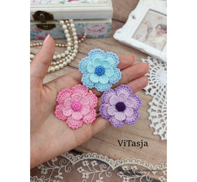 Layered Crochet Flower Pattern