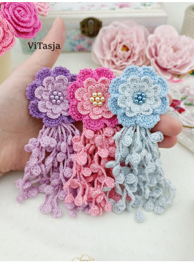 Crochet Flower Tassel Pattern PDF Crochet Flower Tassel Pattern PDF
