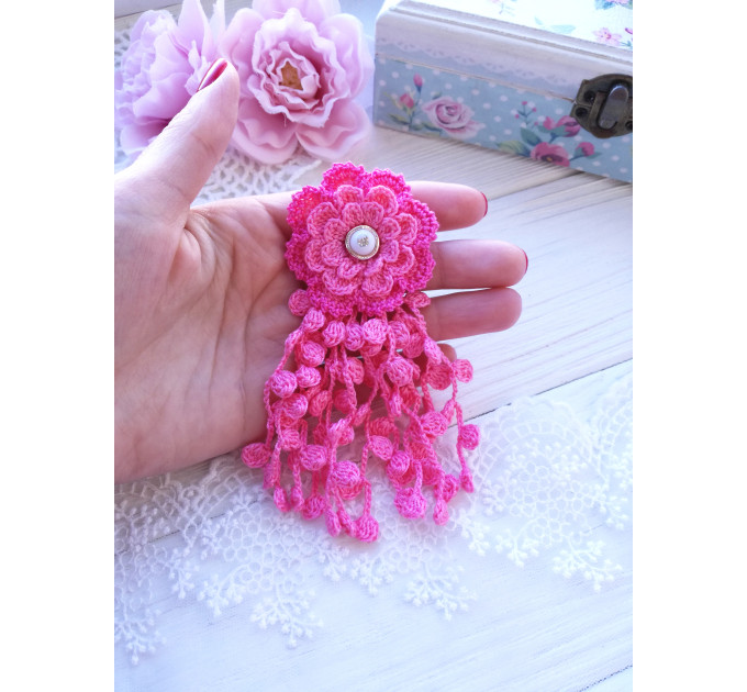 Crochet Flower Tassel Pattern