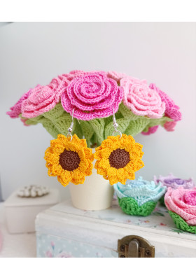 Crochet Sunflower Pattern PDF