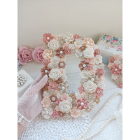 Crochet Floral Letter Pattern PDF