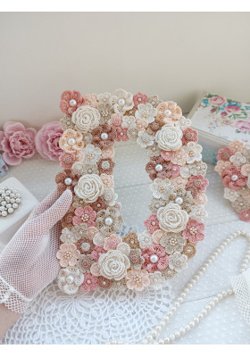 Crochet Floral Letter Pattern PDF