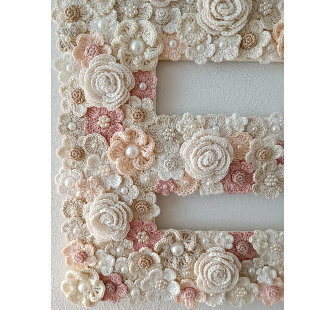 Crochet Floral Letter Pattern