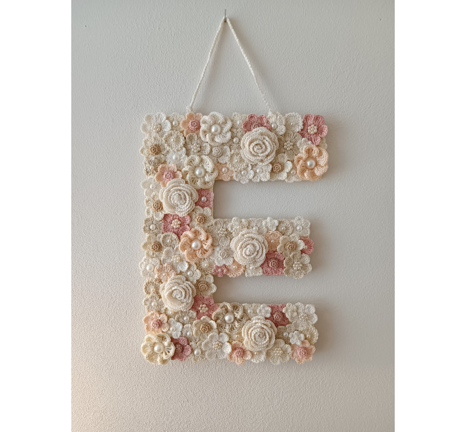 Crochet Floral Letter Pattern