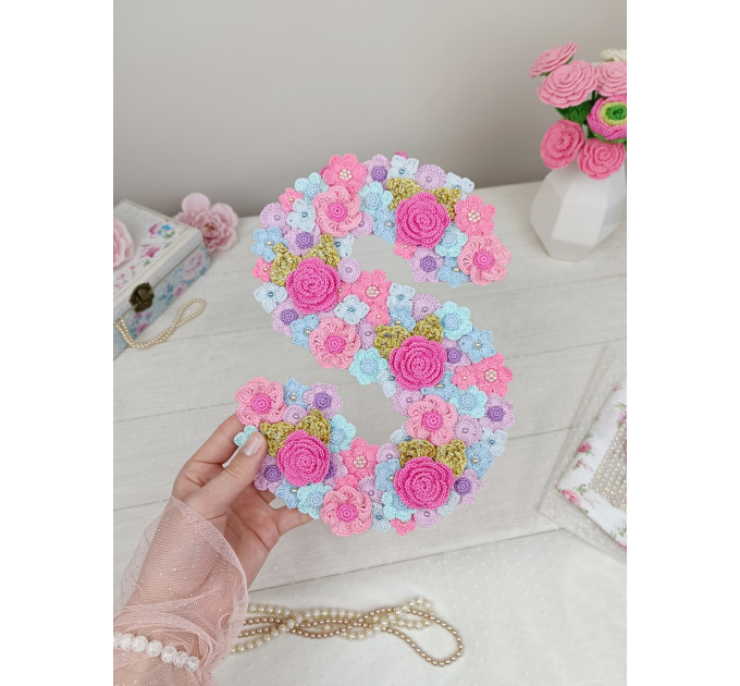 Crochet Floral Letter Pattern