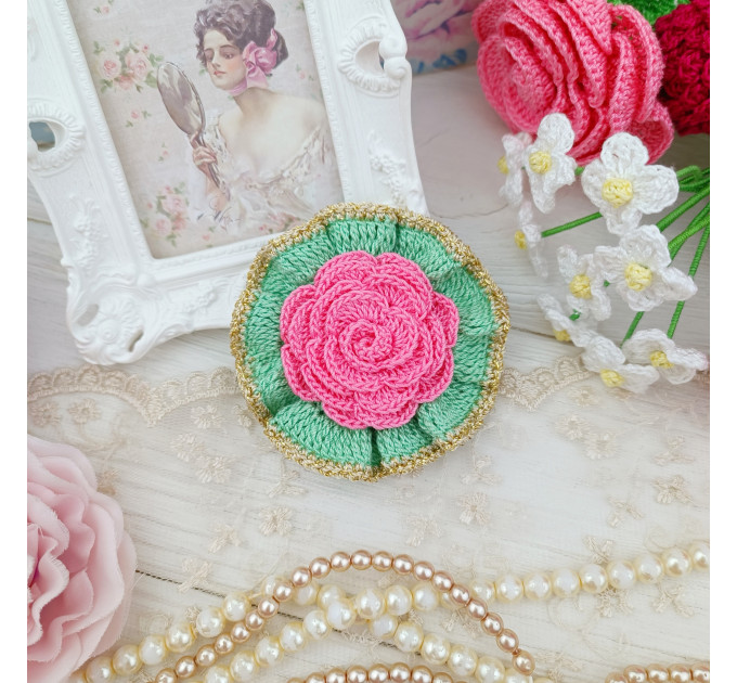 Crochet Rose Flower Pattern