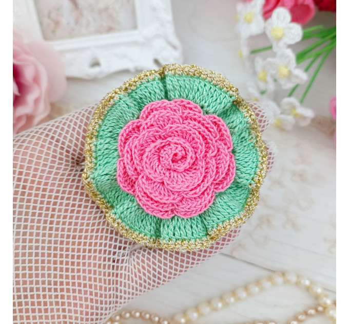 Crochet Rose Flower Pattern