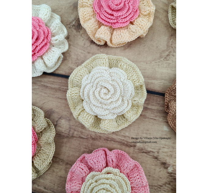 Crochet Rose Flower Pattern
