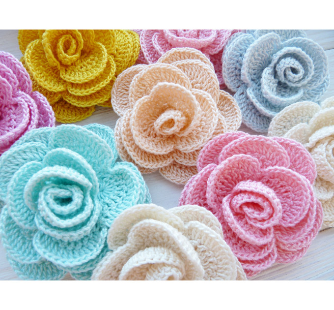 Crochet Rose Flower Pattern