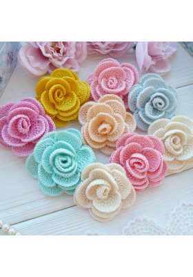 Crochet Rose Flower Pattern PDF