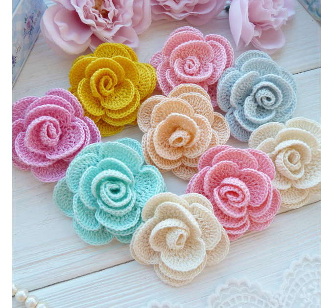 Crochet Rose Flower Pattern