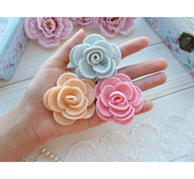 Crochet Rose Flower Pattern