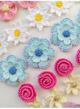 Crochet Flower Collection Pattern PDF – 6 Floral Designs Crochet Flower Collection Pattern PDF – 6 Floral Designs