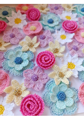 Crochet Flower Collection Pattern PDF – 6 Floral Designs