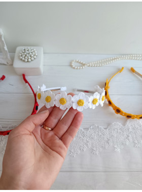 Crochet Flower Hairband Pattern PDF