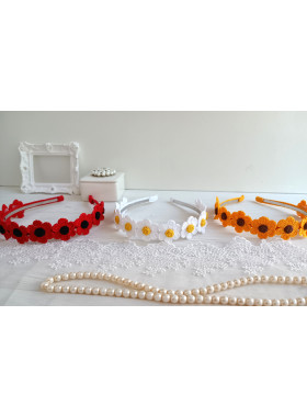 Crochet Flower Hairband Pattern PDF