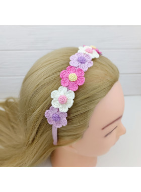Crochet Flower Hairband Pattern PDF