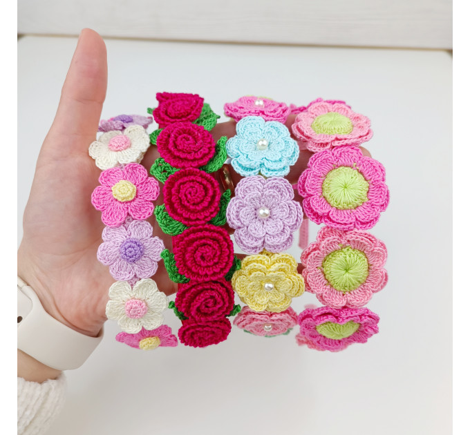 Crochet Flower Headband Pattern PDF