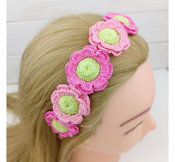 Crochet Flower Headband Pattern PDF