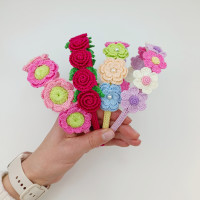 Crochet Flower Headband Pattern PDF – 4 Floral Hair Accessories