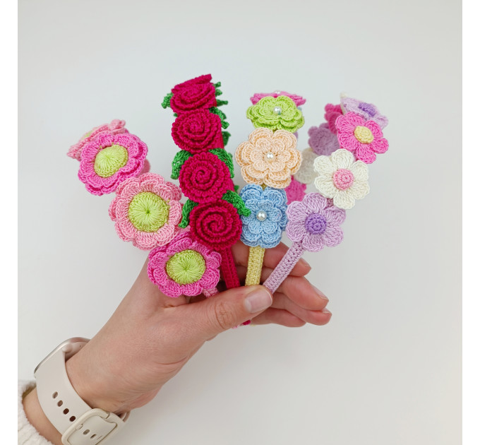 Crochet Flower Headband Pattern PDF