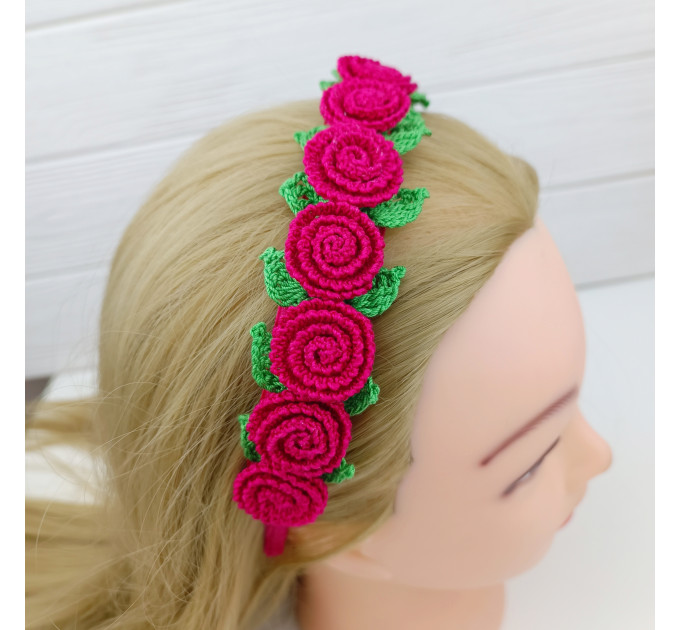 Crochet Flower Headband Pattern PDF
