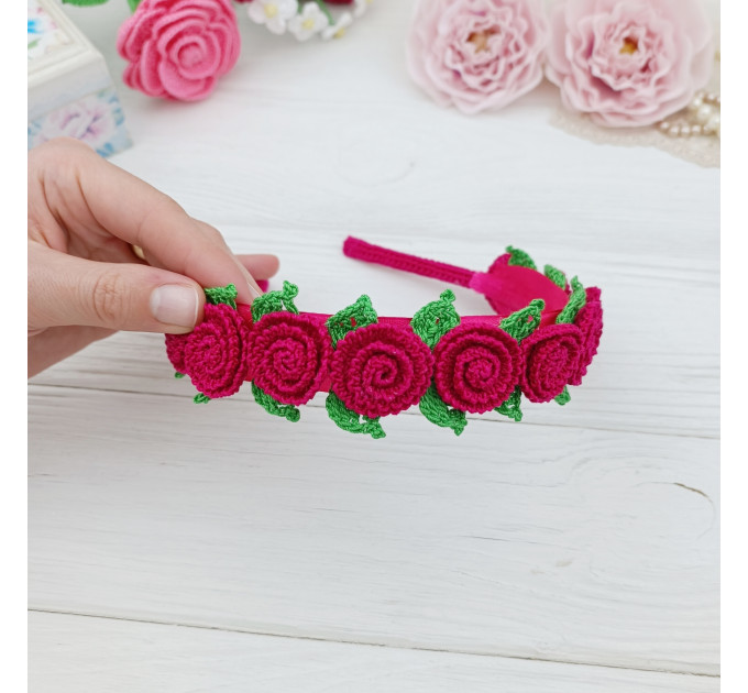 Crochet Flower Headband Pattern PDF