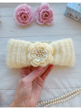 Crochet Flower Headband Pattern PDF