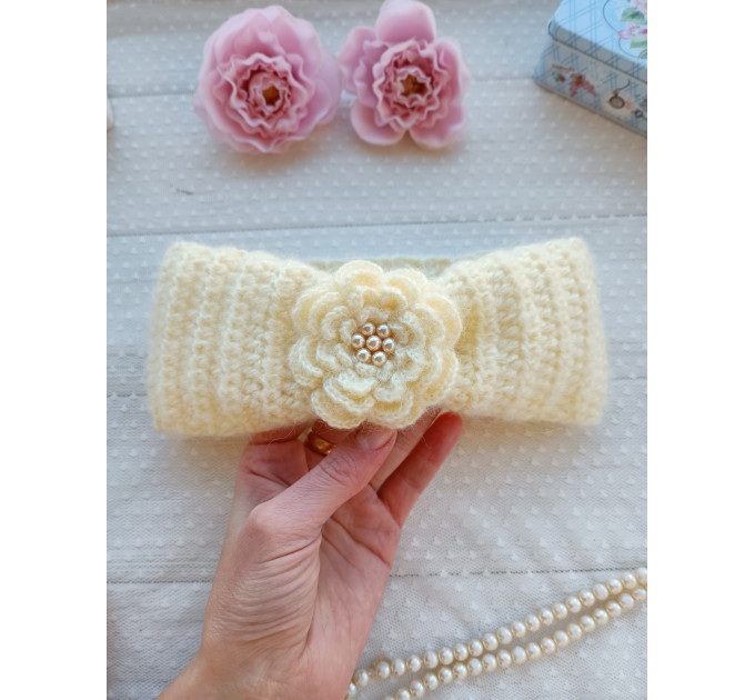 Crochet Flower Headband Pattern PDF