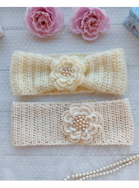Crochet Flower Headband Pattern PDF