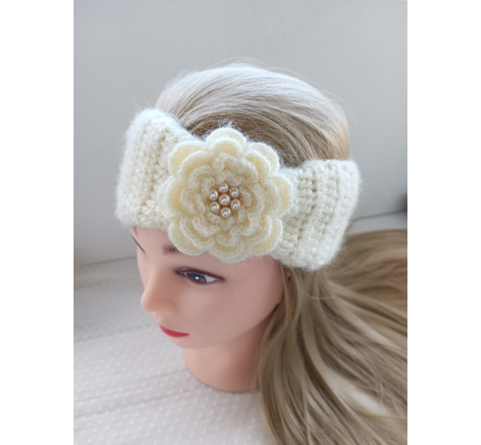 Crochet Flower Headband Pattern PDF