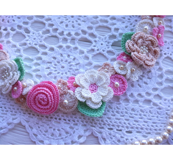 Crochet Floral Belt Pattern PDF