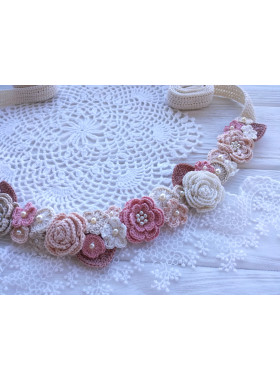 Crochet Floral Belt Pattern PDF