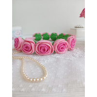 Crochet Rose Headband Pattern PDF