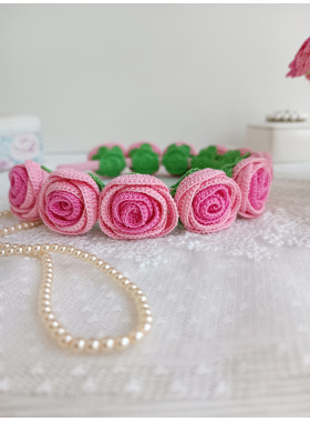 Crochet Rose Headband Pattern PDF