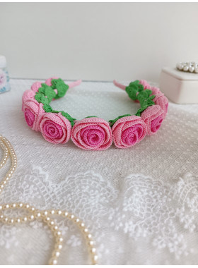 Crochet Rose Headband Pattern PDF