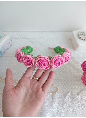 Crochet Rose Headband Pattern PDF