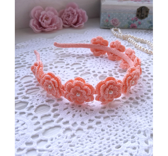 Crochet Flower Headband Pattern PDF