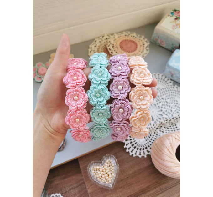 Crochet Flower Headband Pattern PDF