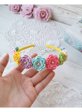 Crochet Flower Headband Pattern PDF
