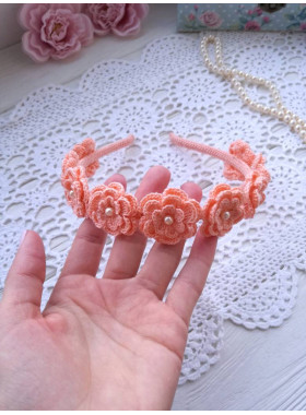 Crochet Flower Headband Pattern PDF