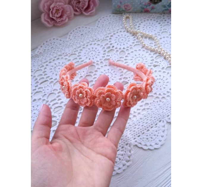 Crochet Flower Headband Pattern PDF