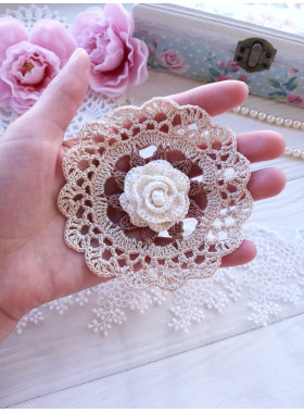Crochet Doily Pattern PDF, Floral Lace Doily Crochet Tutorial Crochet Doily Pattern PDF, Floral Lace Doily Crochet Tutorial