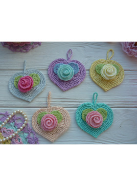 Crochet Heart Pattern PDF