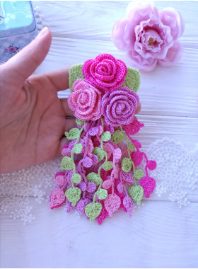 Crochet Floral Hanging Decor Pattern PDF Crochet Floral Hanging Decor Pattern PDF